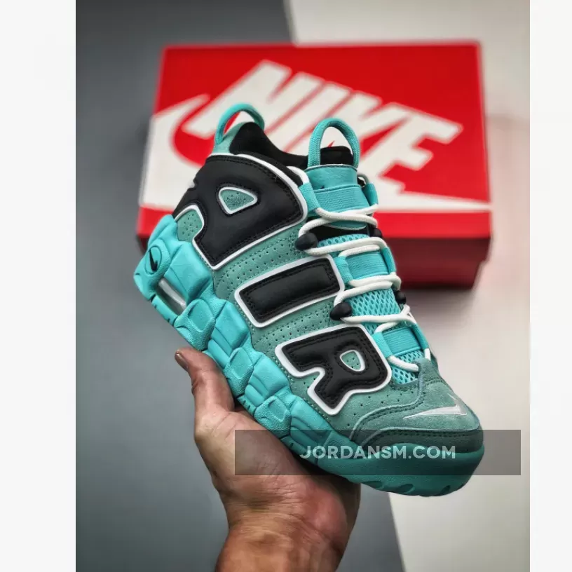 Nike Air More Uptempo Light Aqua/Black-White