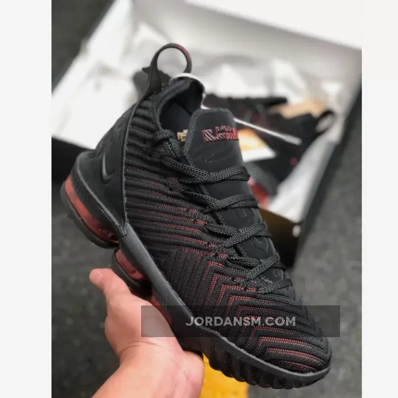 Nike LeBron 16 'Fresh Bred' Black/University Red lebron bred