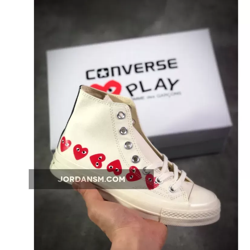 CDG Play x Converse Chuck Taylor All Star Hi 2018 White / converse play white