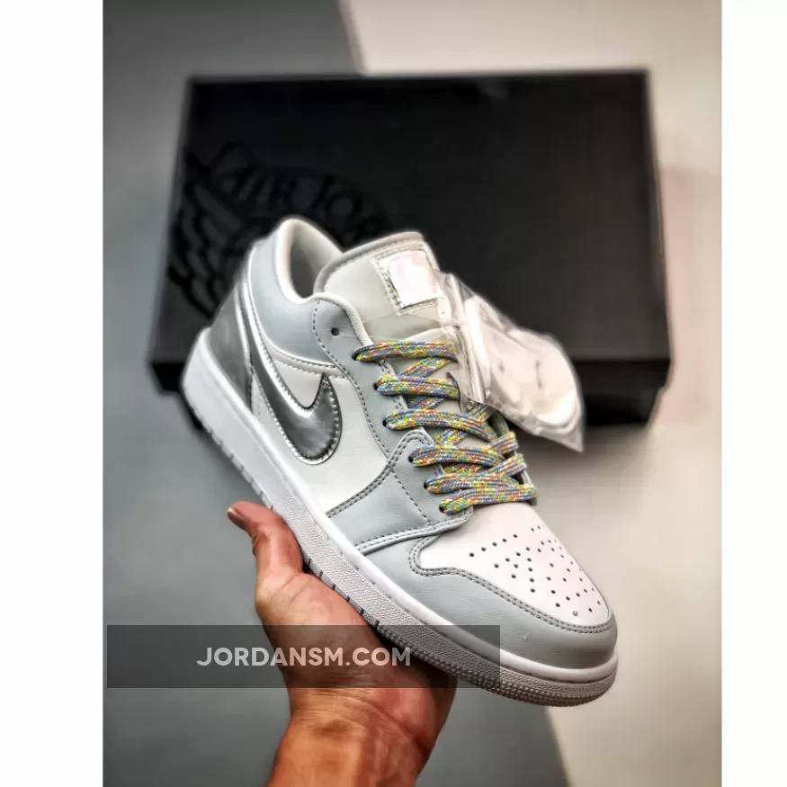 Air Jordan 1 Low SE 'Tear Away Silver' White/Light Grey DX6070-101 Restock