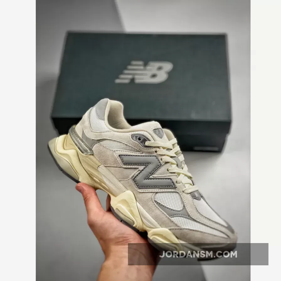 New Balance 9060 White/Silver-Cream / new balance 327 cream/white men's shoe