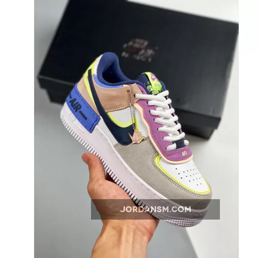 Nike Air Force 1 Shadow Photon Dust/Royal Pulse-Barely Volt CU8591-001 Restock