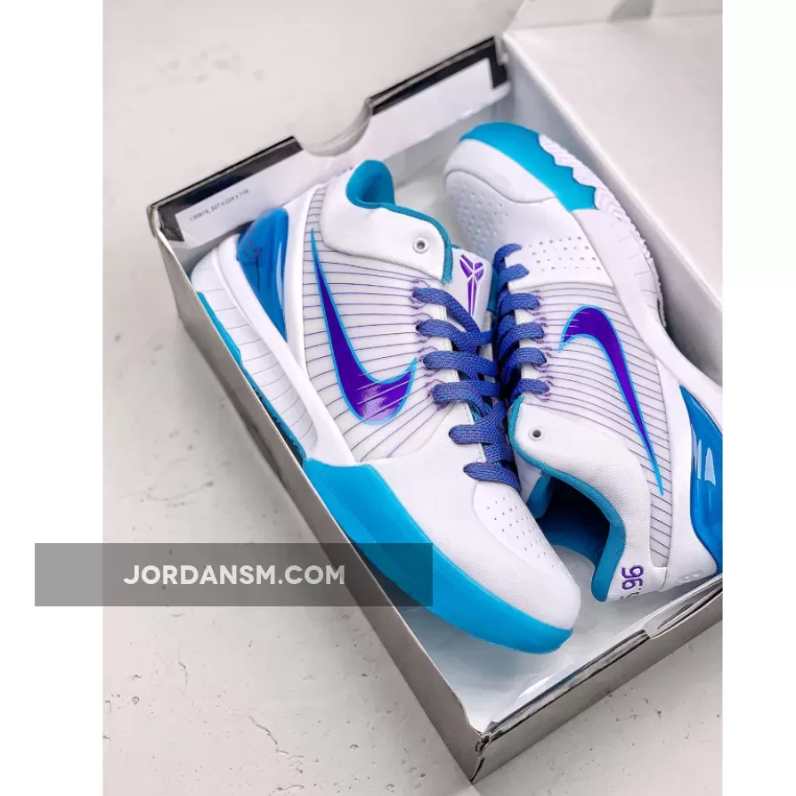 Nike Zoom Kobe 4 Protro 'Draft Day' White Blue / kobe 4 draft day