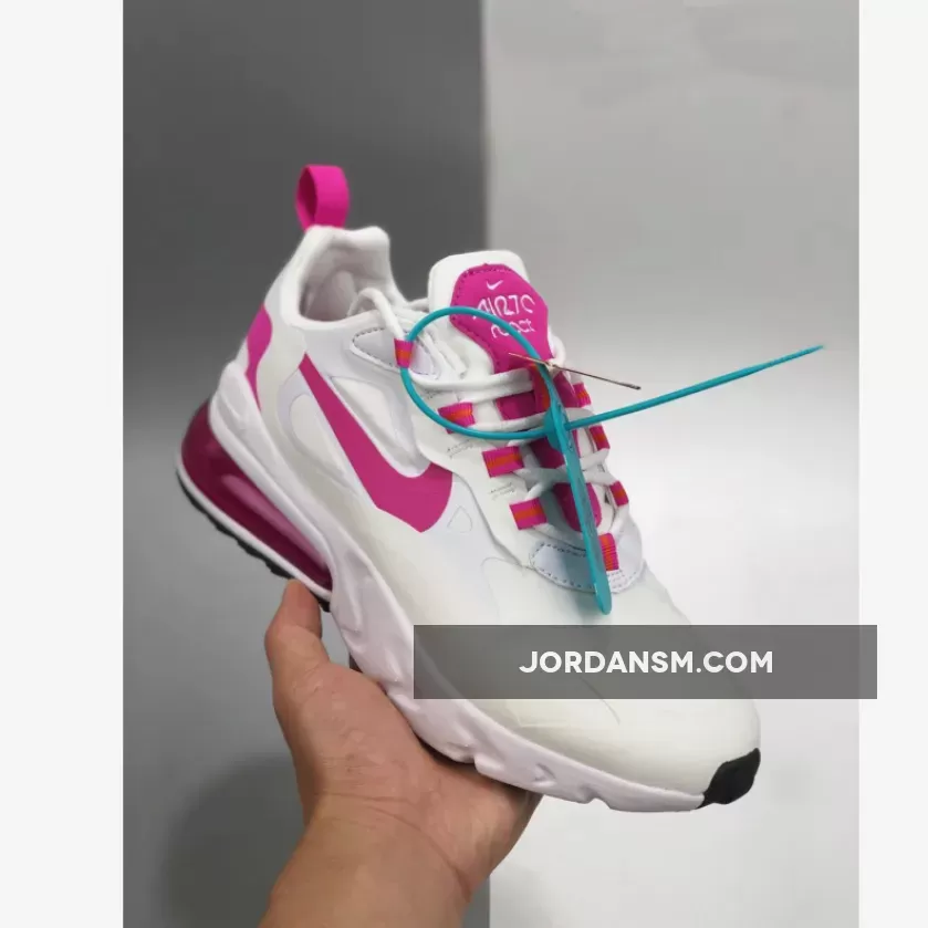 Nike Air Max 270 React White Pink / air max 270 white pink