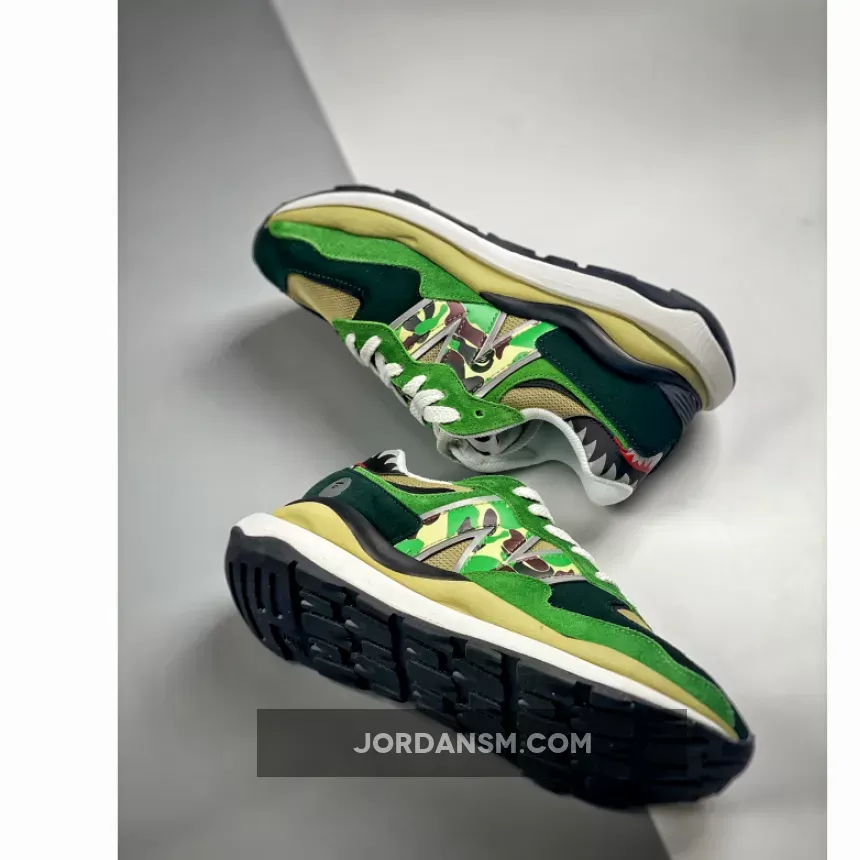 Online BAPE X New Balance 57/40 Olive Green