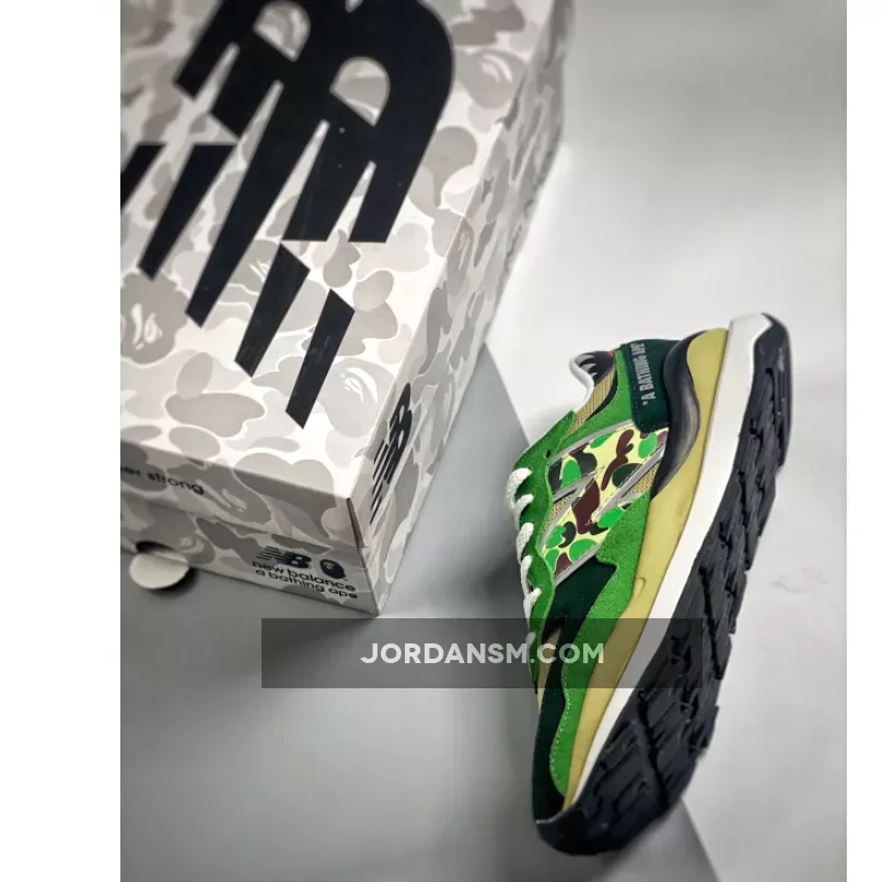 Online BAPE X New Balance 57/40 Olive Green