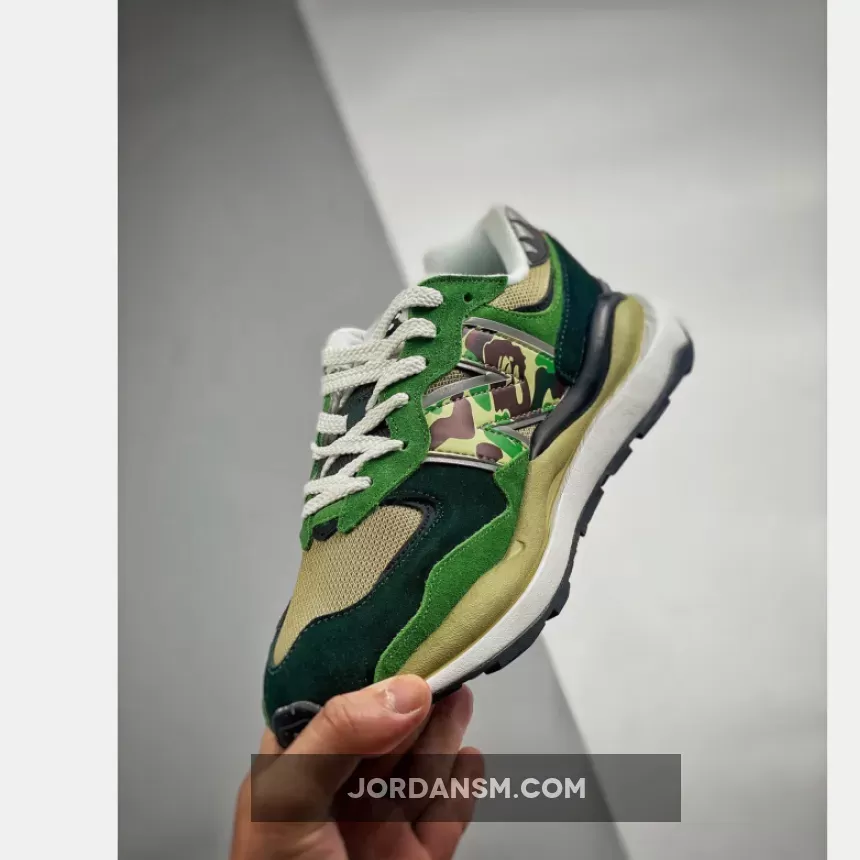 Online BAPE X New Balance 57/40 Olive Green