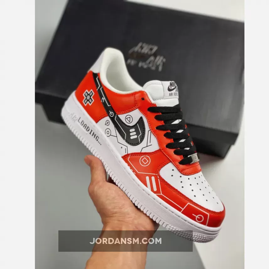 Custom Nike Air Force 1 Red White Black By You Restock