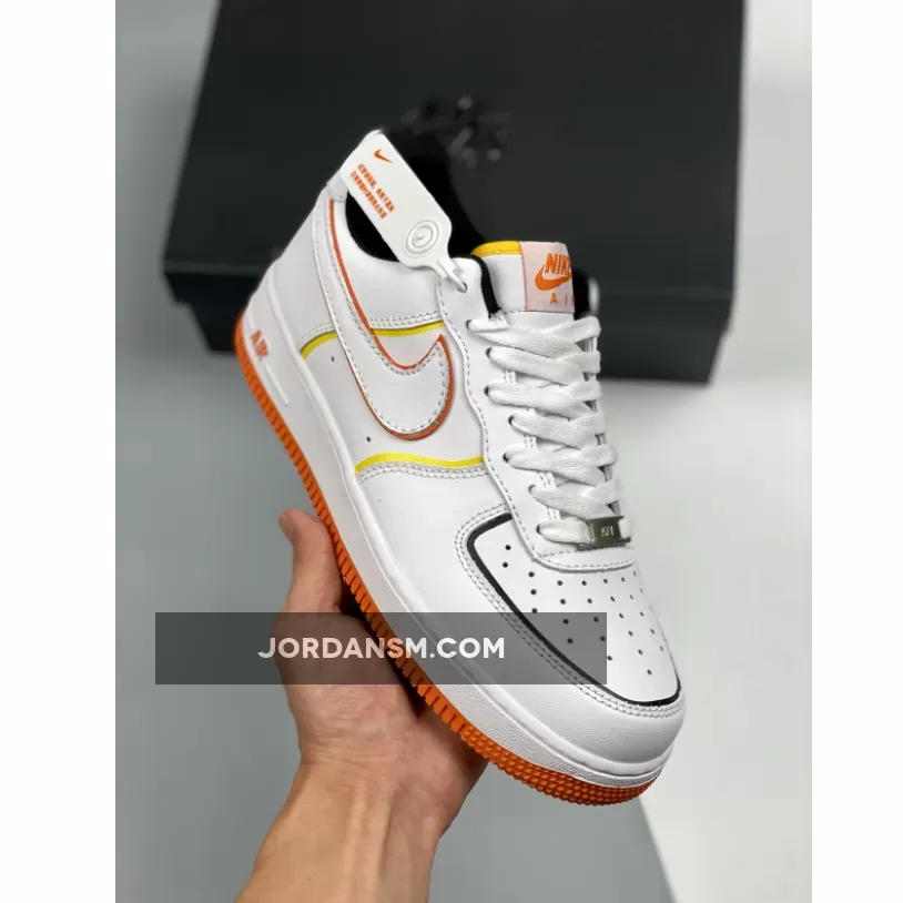 Nike Air Force 1 Low 'Diy' White Orange Yellow Restock