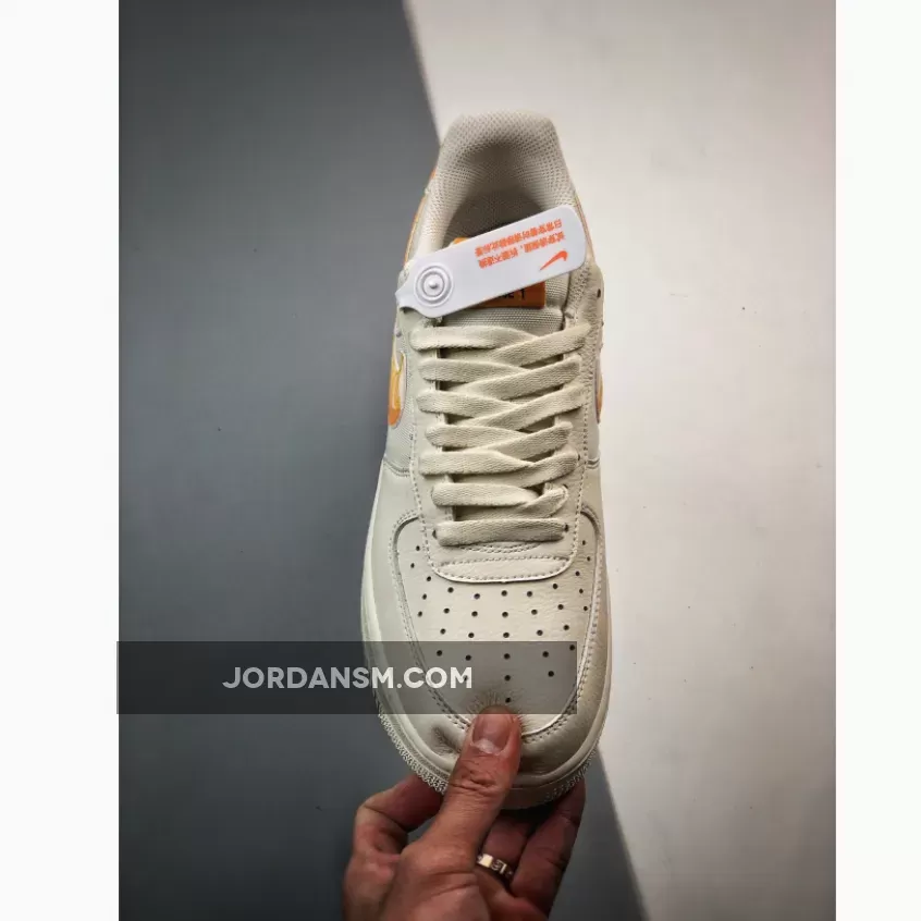 Online Nike Air Force 1 Low White Orange Streaks FN3419-100