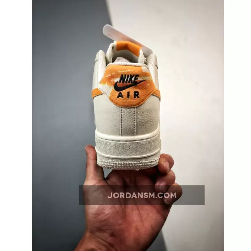 Online Nike Air Force 1 Low White Orange Streaks FN3419-100