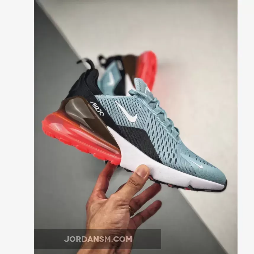 Nike Wmns Air Max 270 Ocean Bliss/Black-Hot Punch #nike air max 270 ocean bliss