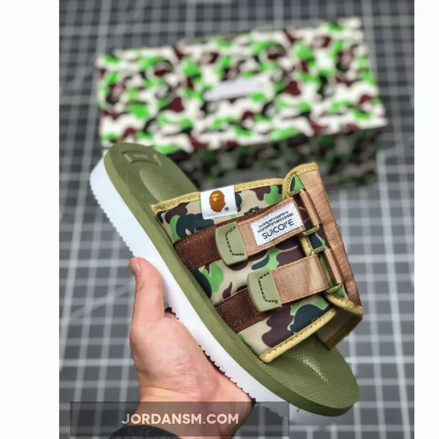 Restock Suicoke X Bape ABC Kaw-Ape Green OG-081APE