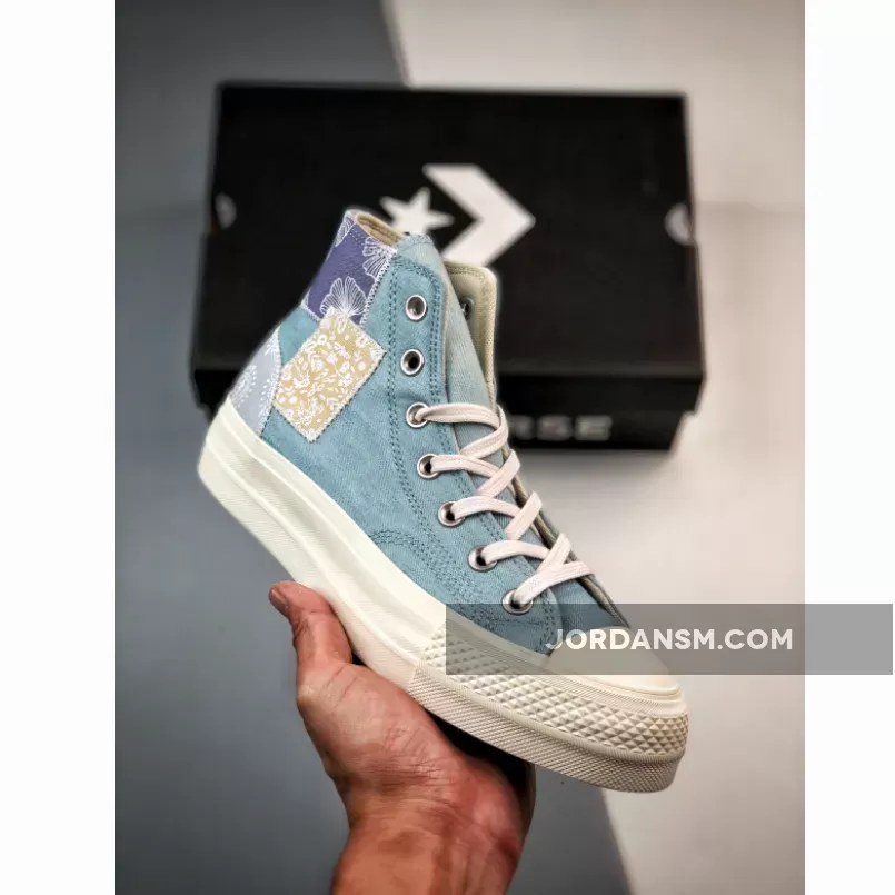 Converse Chuck Taylor All Star Lift Platform Denim Patchwork Blue A06821C New Releases