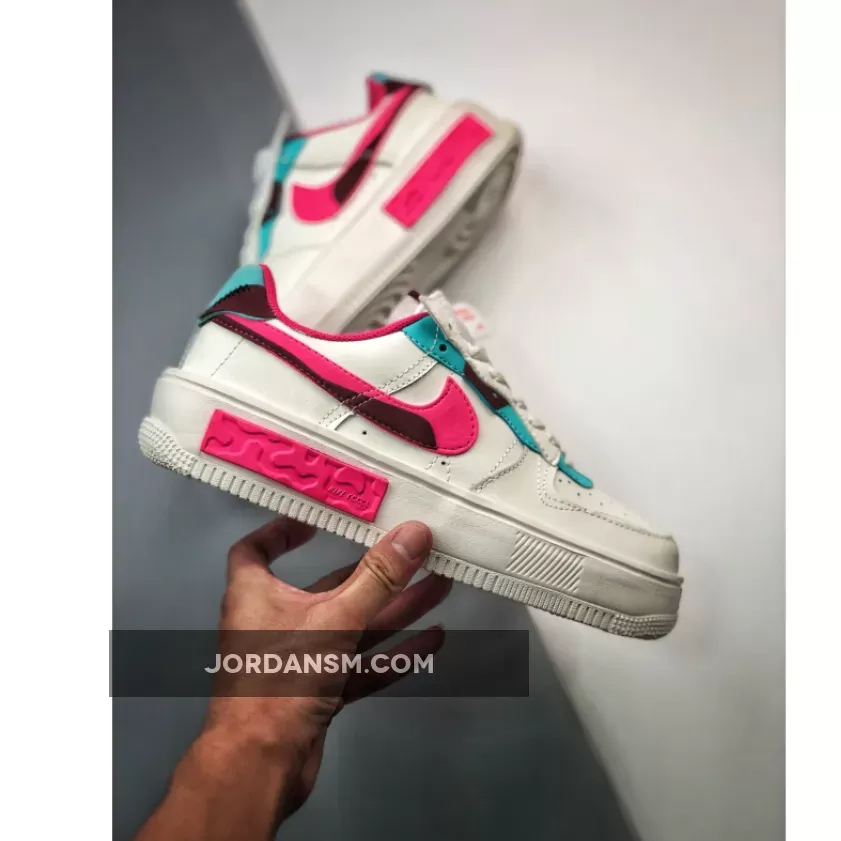 Nike Force 1 Fontanka Sail/Washed Teal/Sangria/Pink DO6146-101 New Releases