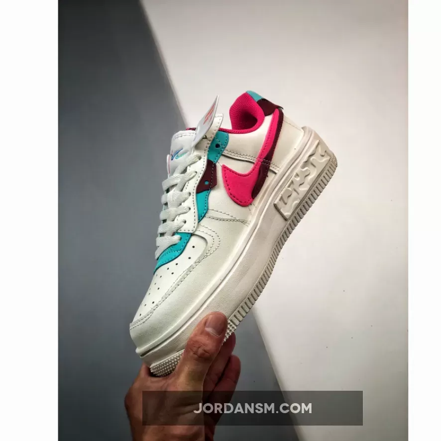 Nike Force 1 Fontanka Sail/Washed Teal/Sangria/Pink DO6146-101 New Releases
