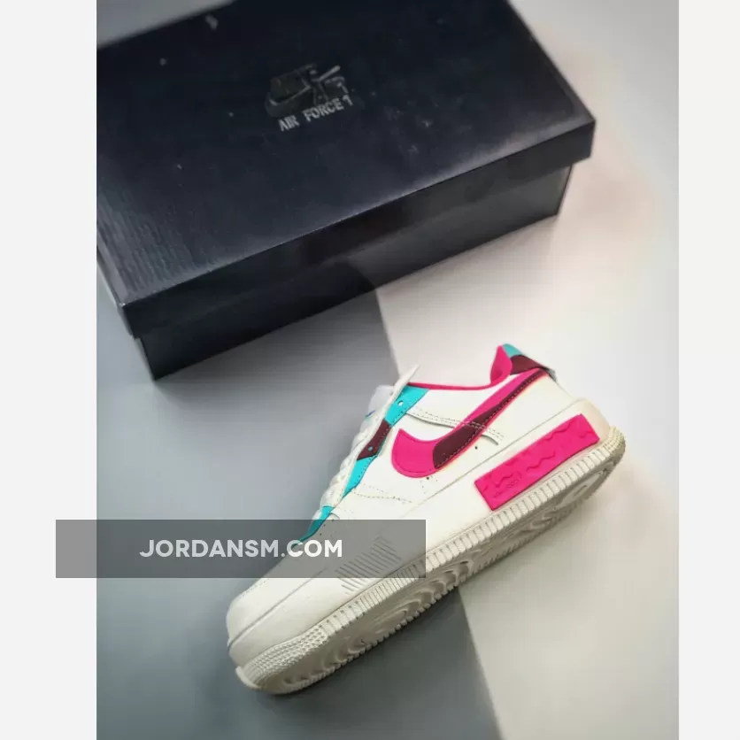 Nike Force 1 Fontanka Sail/Washed Teal/Sangria/Pink DO6146-101 New Releases