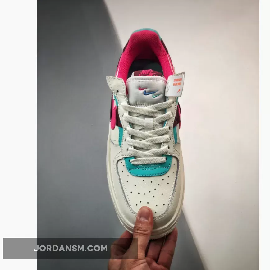 Nike Force 1 Fontanka Sail/Washed Teal/Sangria/Pink DO6146-101 New Releases
