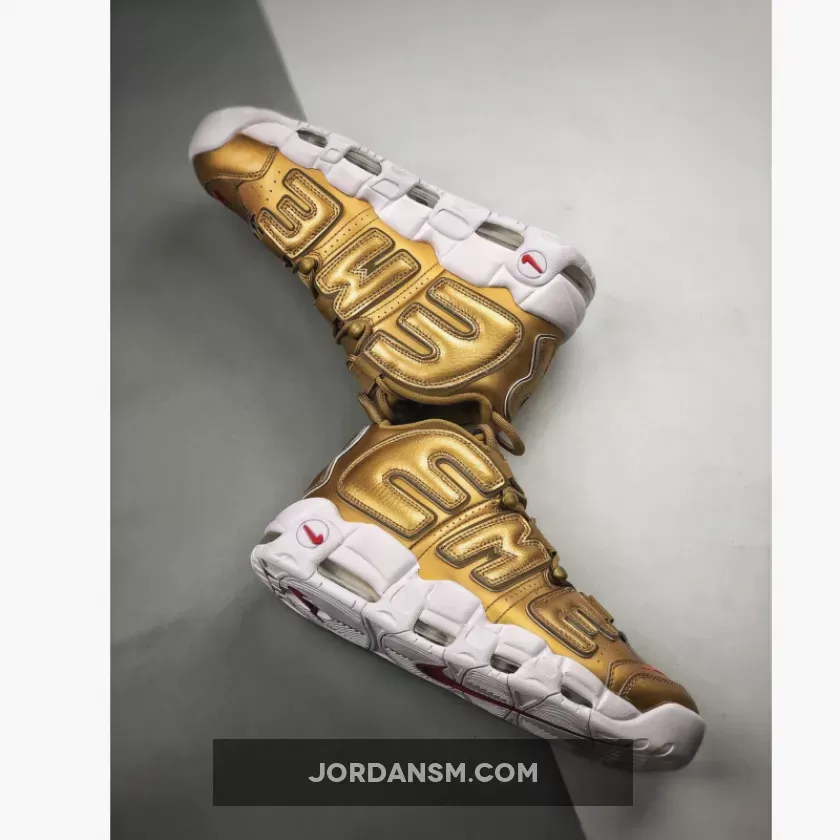 Supreme x Nike Air More Uptempo Metallic Gold/White / gold supreme uptempo