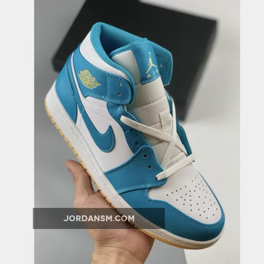 Air Jordan 1 Mid Aquatone/Celestial Gold-White DQ8426-400 Restock