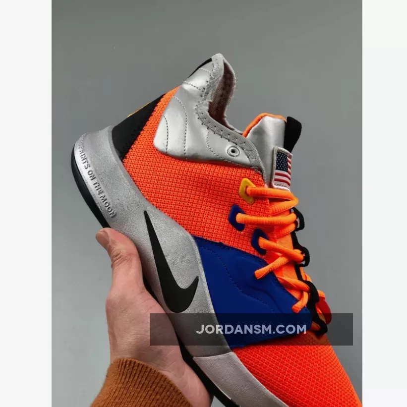 Nike PG 3 'NASA' Total Orange/Black-Metallic Silver CI2666-800 Restock