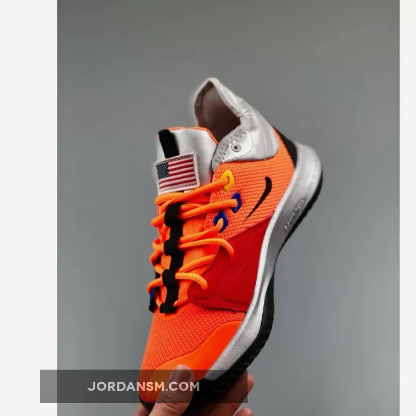 Nike PG 3 'NASA' Total Orange/Black-Metallic Silver CI2666-800 Restock