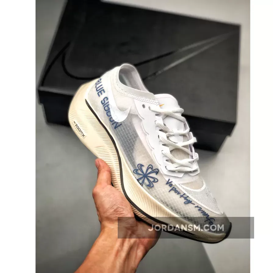 Nike ZoomX VaporFly NEXT% White/Team Royal-Orange Peel CU4844-100 Online