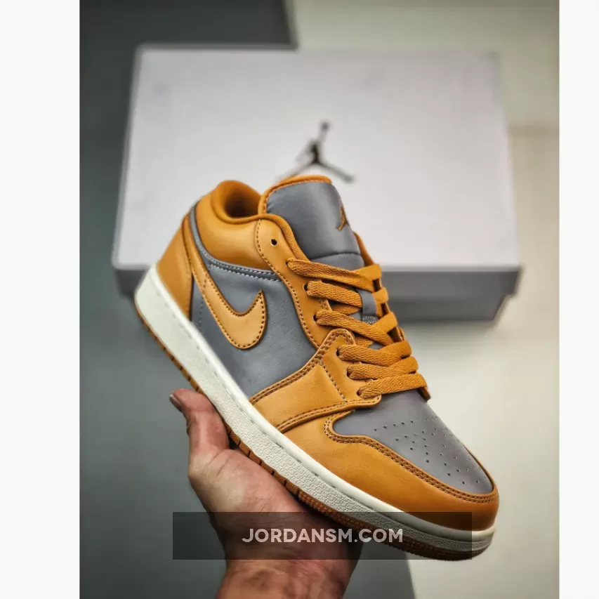 Air Jordan 1 Low Cement Grey/Chutney-Sail DC0774-020 #air jordan 1 low curry