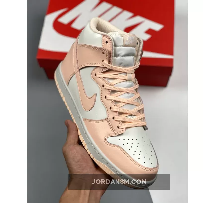 Nike Dunk High Sail/Crimson Tint DD1869-104 / nike dunks crimson tint