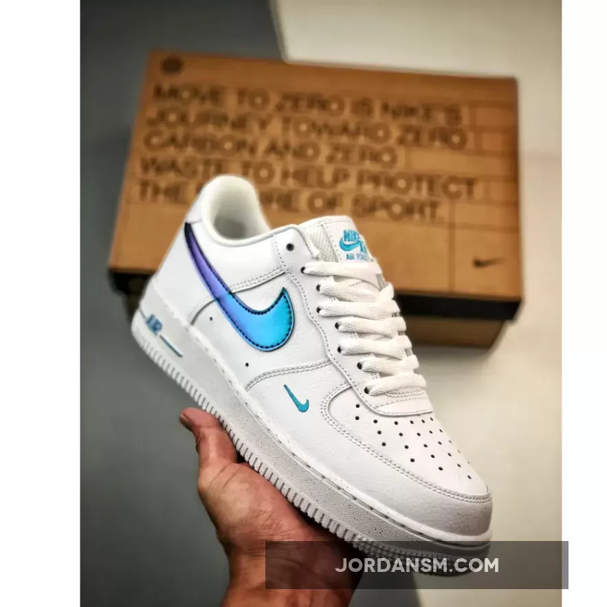 Nike Air Force 1 Low White Iridescent Blue FD0677-100
