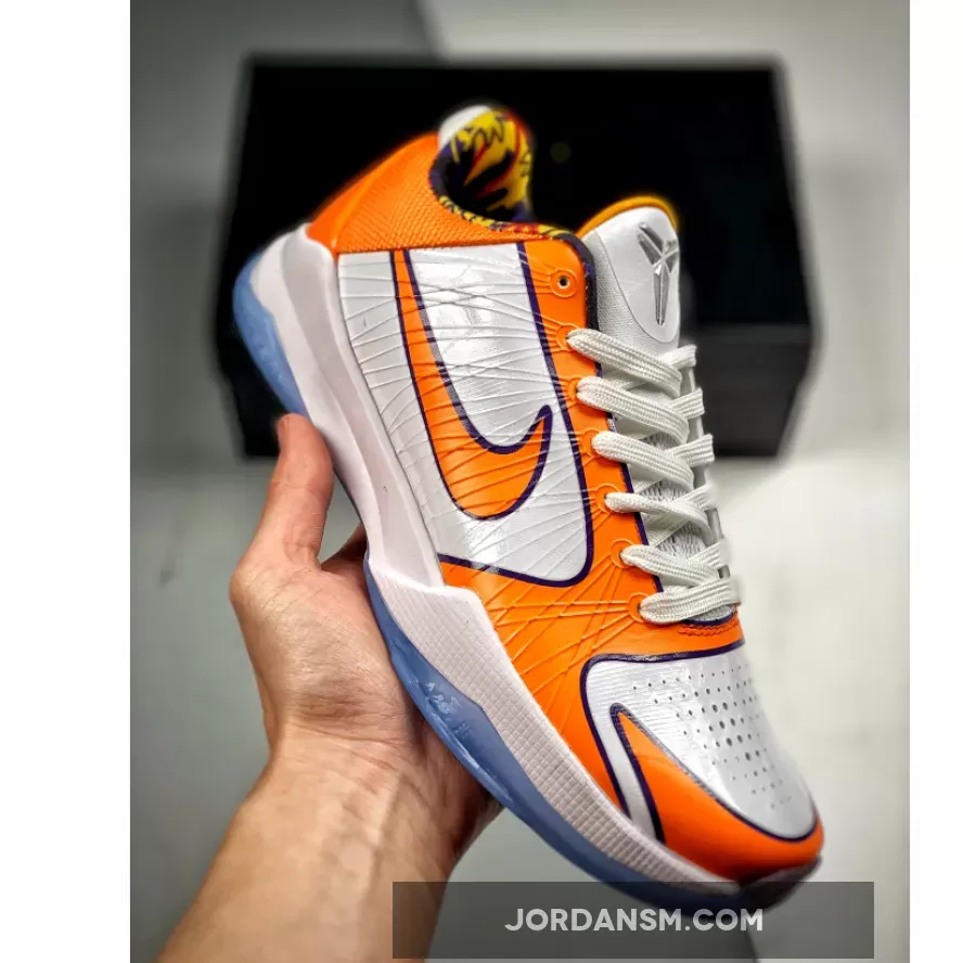 Devin Booker's x Nike Kobe 5 Protro White Orange / nike kobe 5 protro