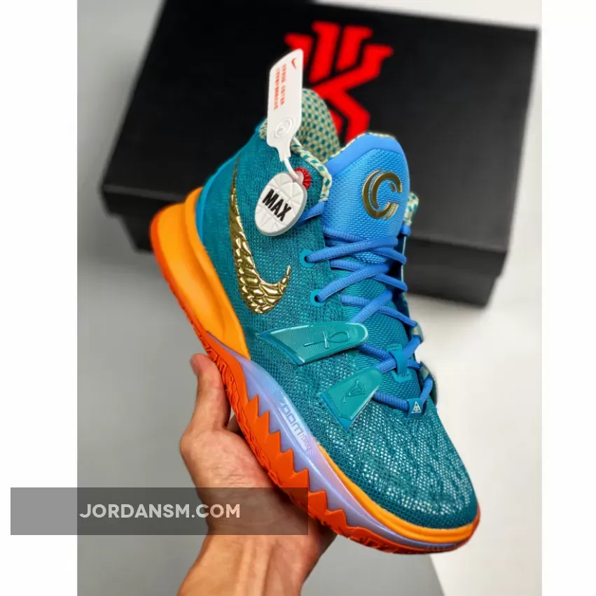 Concepts x Nike Kyrie 7 Blue Gold Orange CT1137-900 / light blue kyries