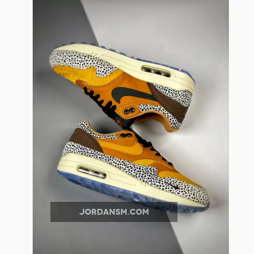 Nike Air Max 1 'Safari' Flax/Chestnut/Kumquat 665873-200 air max 1 atmos safari
