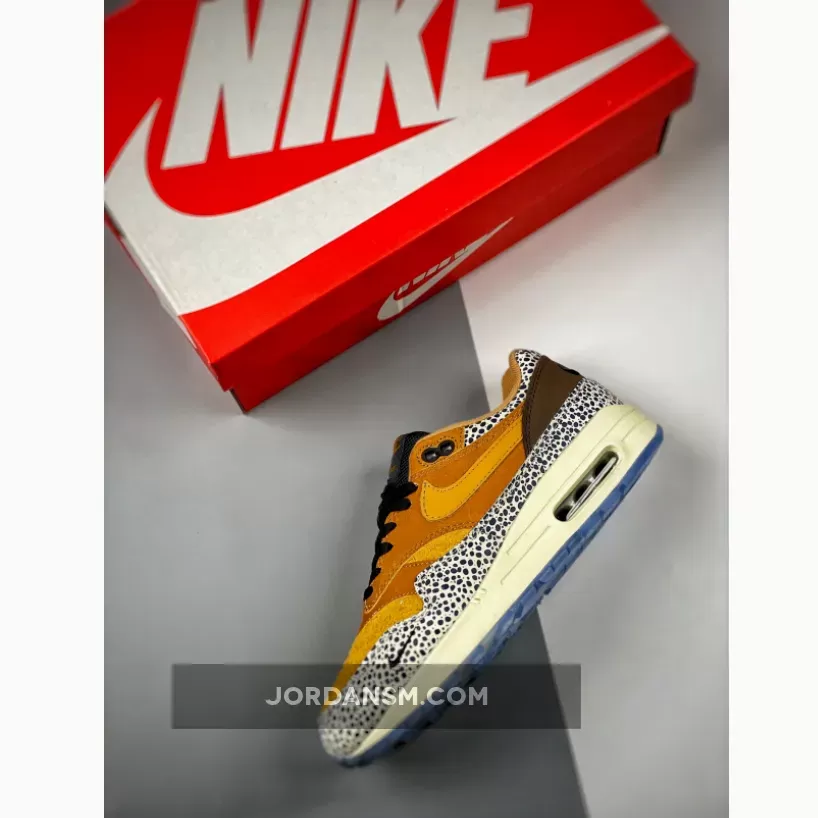 Nike Air Max 1 'Safari' Flax/Chestnut/Kumquat 665873-200 air max 1 atmos safari