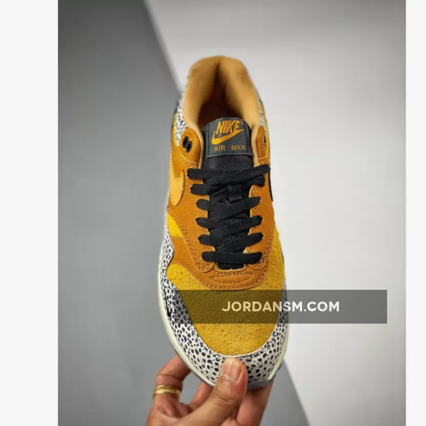 Nike Air Max 1 'Safari' Flax/Chestnut/Kumquat 665873-200 air max 1 atmos safari