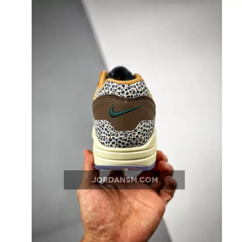 Nike Air Max 1 'Safari' Flax/Chestnut/Kumquat 665873-200 air max 1 atmos safari