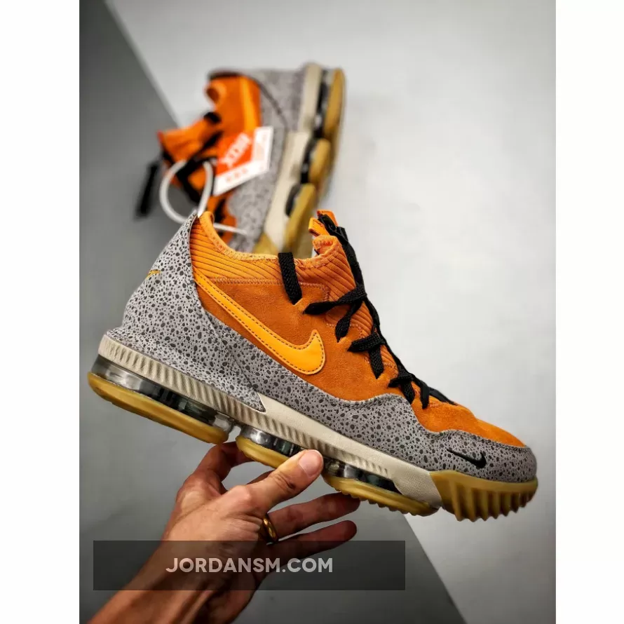 Nike LeBron 16 Low 'Safari' Kumquat/Black CI3358-800 Online