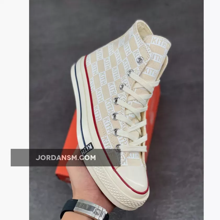 Kith X Converse Chuck 70 Hi 'White Monogram' 165523C New Releases