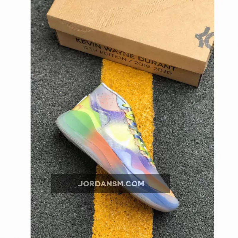 Nike KD 12 'EYBL' Barely Volt/Orange Pulse CK1201-900 New Releases
