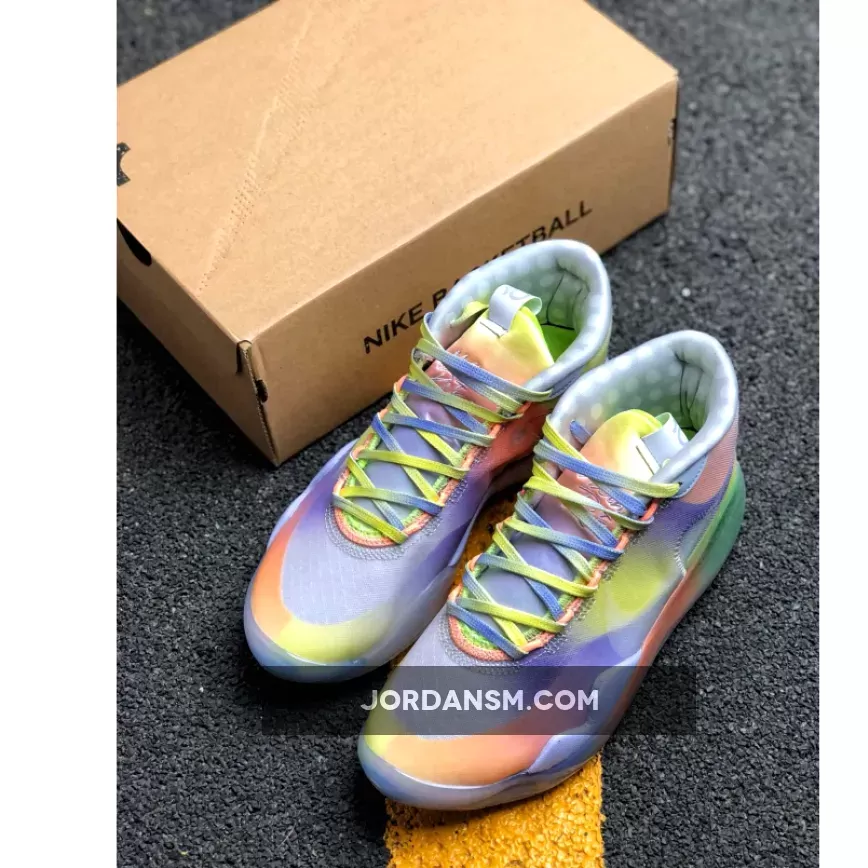 Nike KD 12 'EYBL' Barely Volt/Orange Pulse CK1201-900 New Releases
