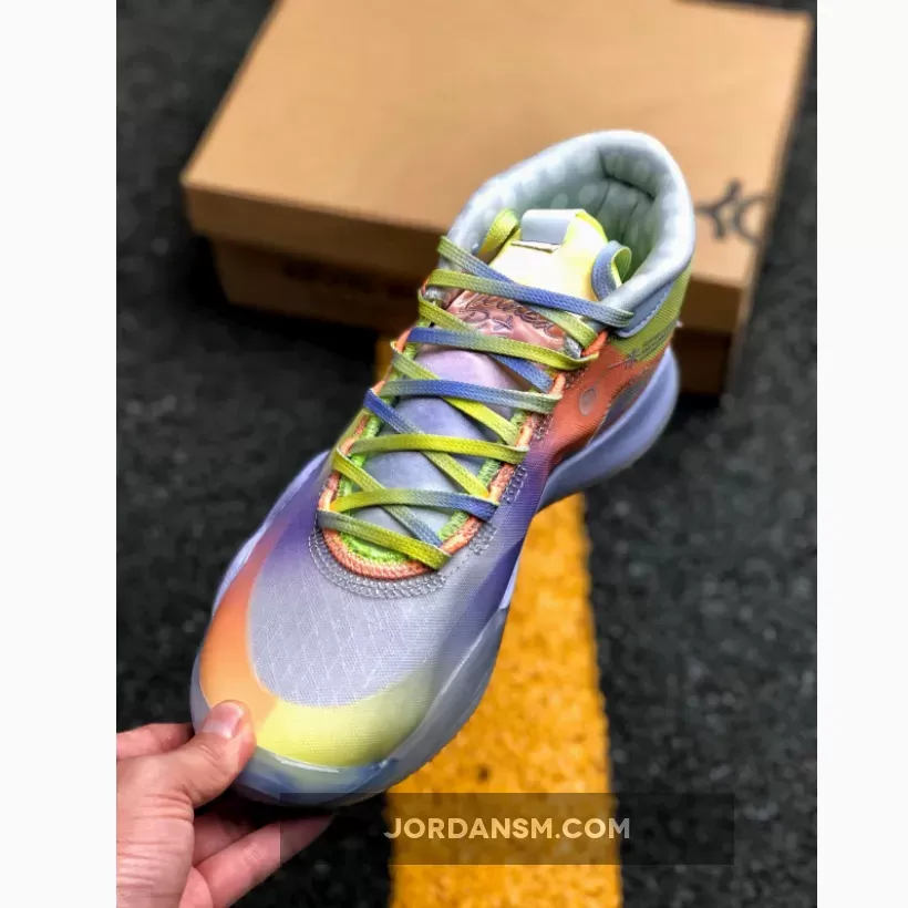 Nike KD 12 'EYBL' Barely Volt/Orange Pulse CK1201-900 New Releases