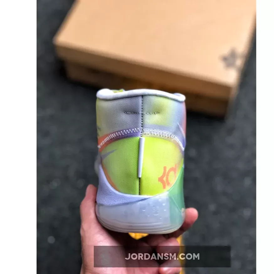 Nike KD 12 'EYBL' Barely Volt/Orange Pulse CK1201-900 New Releases