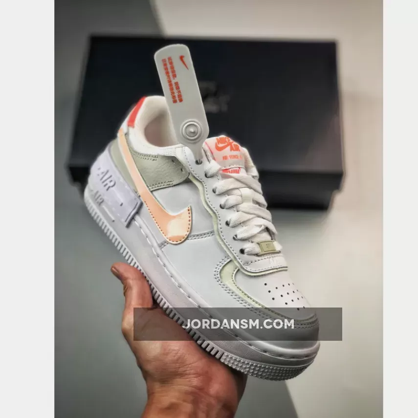 Nike Air Force 1 Shadow White/Crimson Tint-Bright Mango DH3896-100 Restock