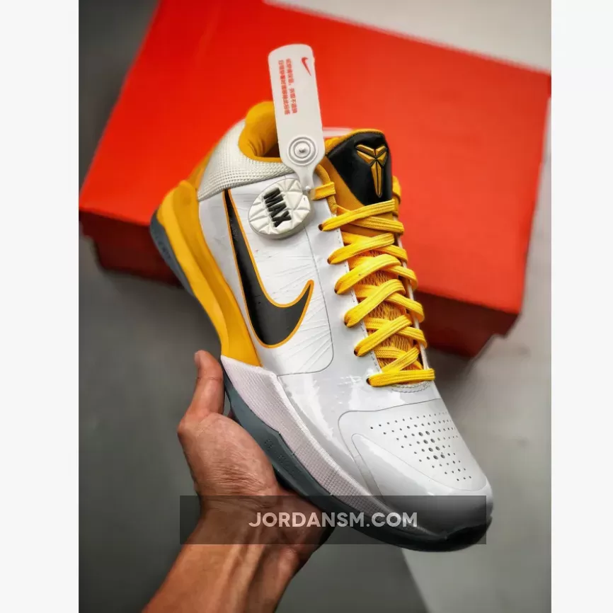 Nike Zoom Kobe 5 White/Black-Del Sol-Metallic Silver / kobe 5's