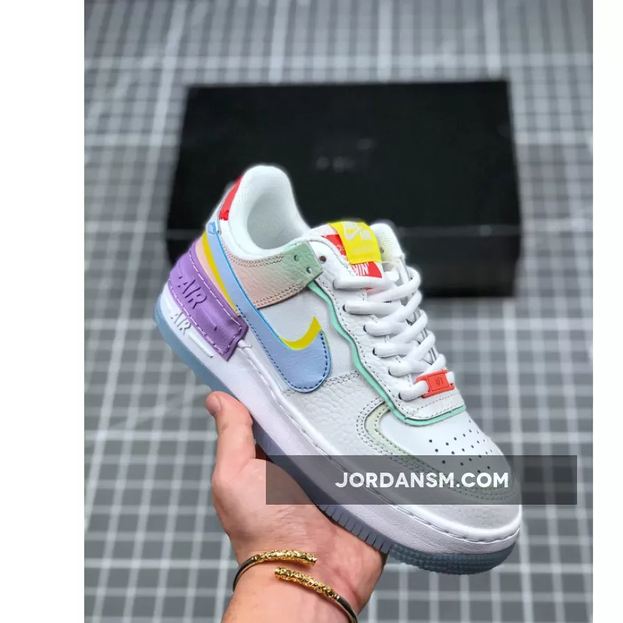 Nike Air Force 1 'Shadow' White Multi-Color CW2630-141 New Releases