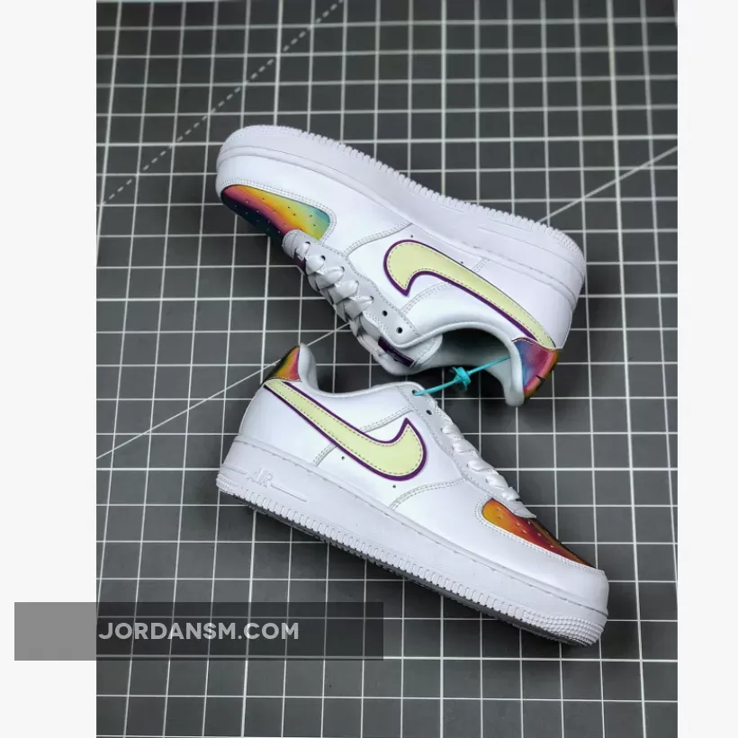 Nike Air Force 1 Low 'Iridescent 2020' White/Barely Volt-Hyper Blue CW0367-100 Restock