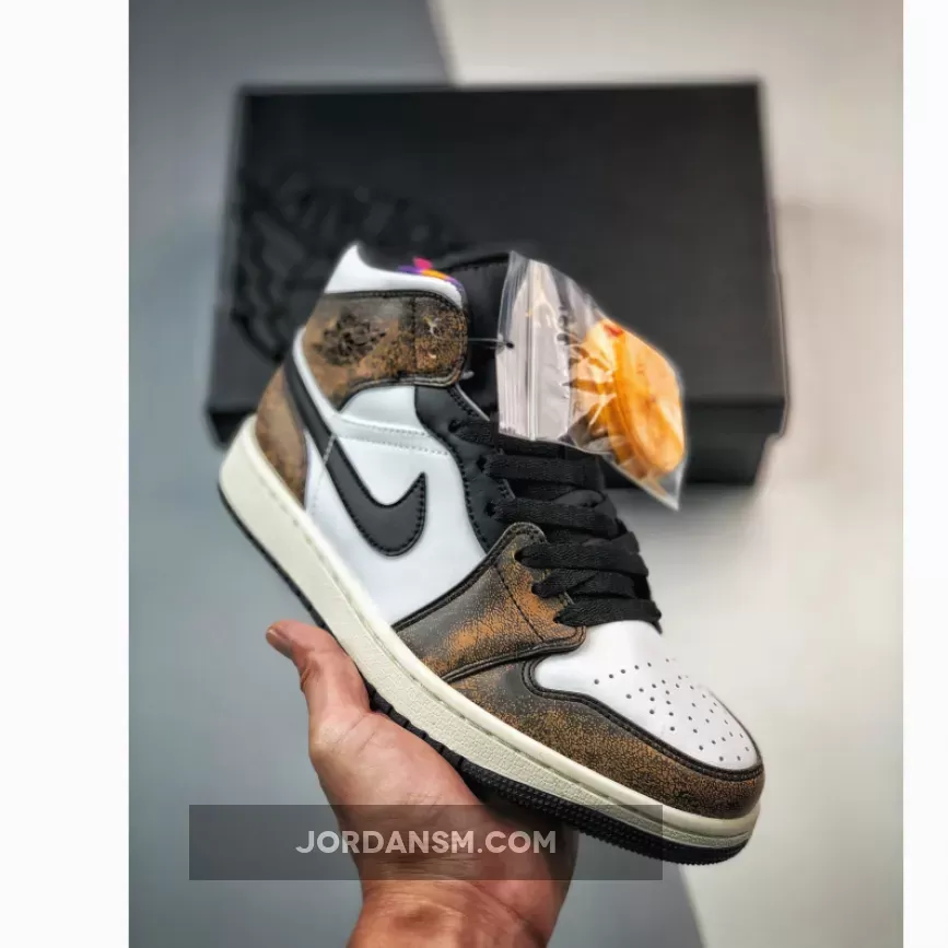 Air Jordan 1 Mid 'Orange Wear-Away' DQ8417-071 New Releases
