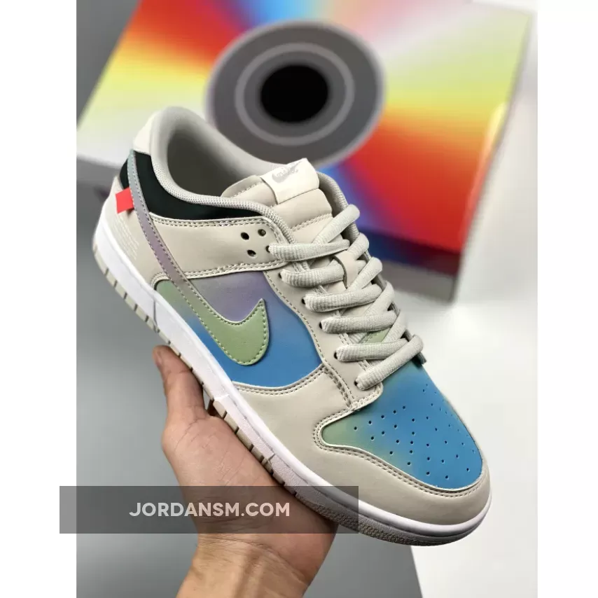 Fd9749-400 / Nike Dunk Low Wolf Grey/Blue-Multi FD9749-400-1