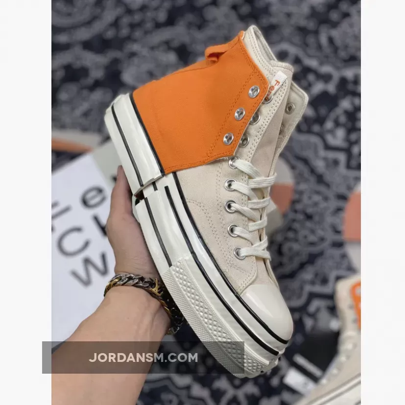 Feng Chen Wang x Converse Chuck 70 High 2-in-1 Orange / low top orange converse