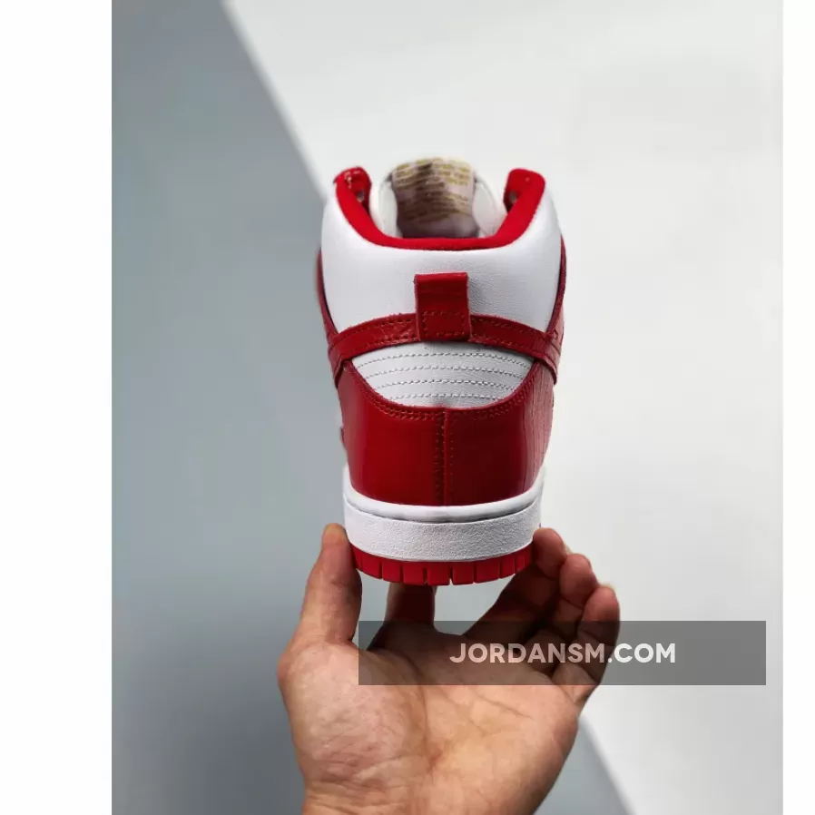 Supreme X Nike SB Dunk High Pro White/Varsity Red 307385-161 New Releases